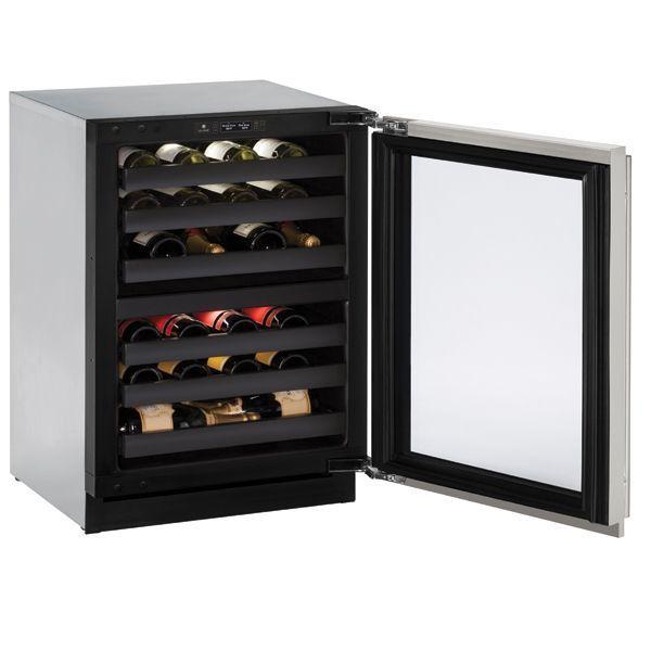 3024zwc 24" Dual-zone Wine Refrigerator With Stainless Frame Finish and Left-hand Hinge Door Swing (115 V/60 Hz Volts /60 Hz Hz)