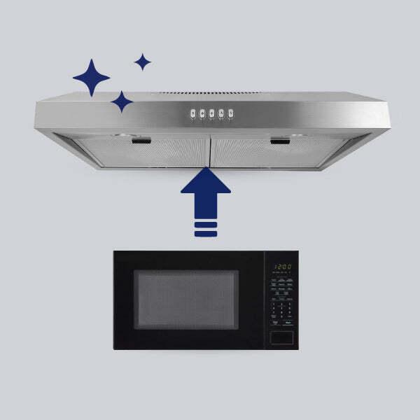 Hauslane 30-in Convertible Stainless Steel Undercabinet Range Hood