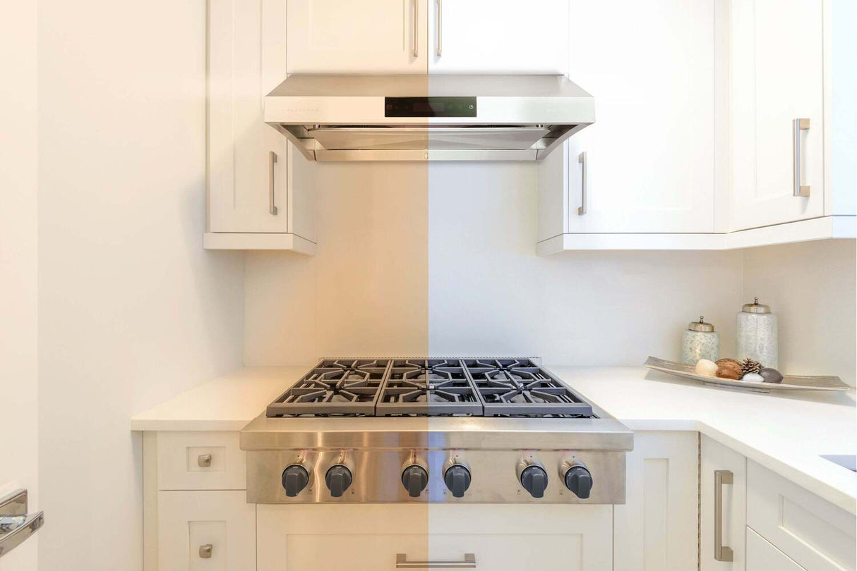 Hauslane Chef 30-in Ducted Stainless Steel Undercabinet Range Hood