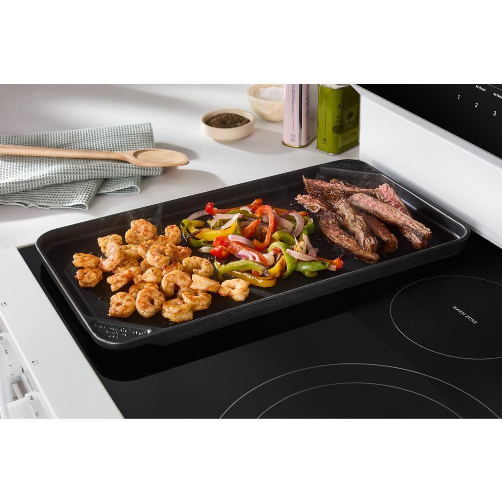 30-inch Electric Smart Range with Air Cooking Technology, No Preheat Air Fry, High Speed Preheat Oven, WipeClean™ Coating, and Steam/Self Clean