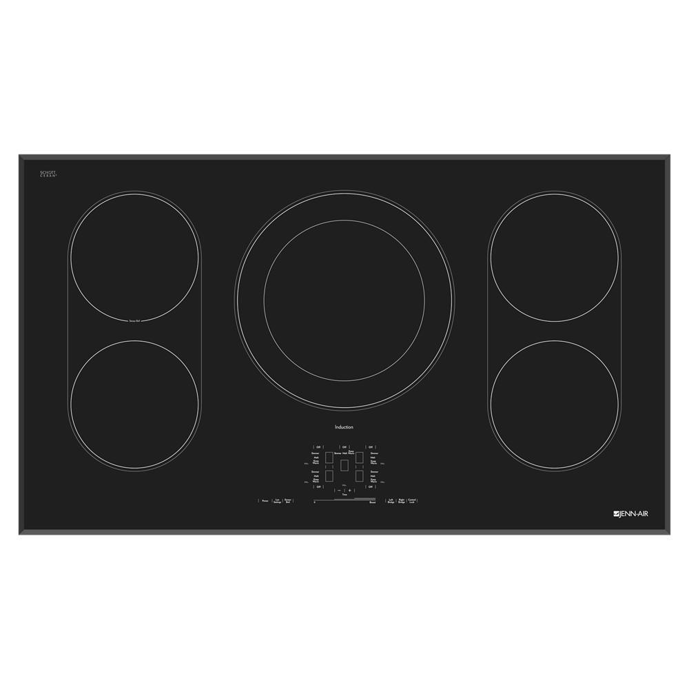 Black Floating Glass 36" Induction Cooktop