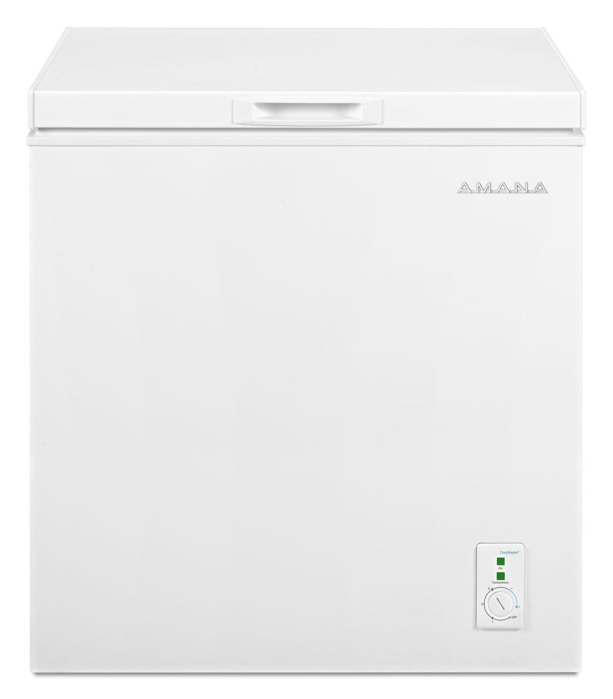 5.3 Cu. Ft. Compact Freezer with 2 Rollers White