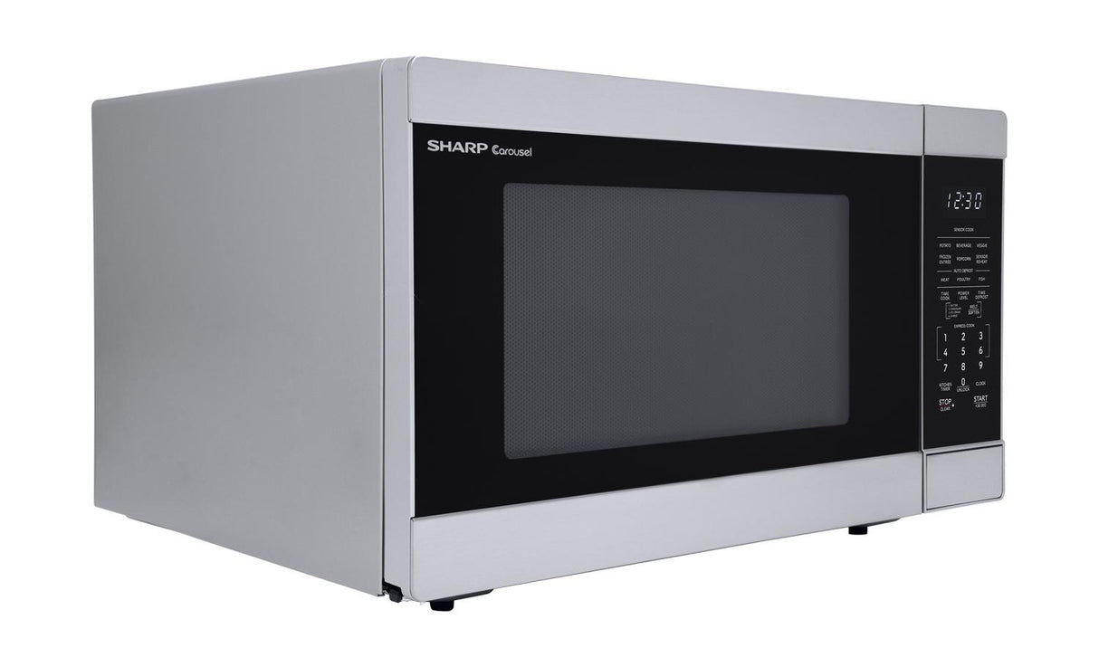 Sharp 1.6 cu. ft. 1100W Stainless Steel Countertop Microwave Oven