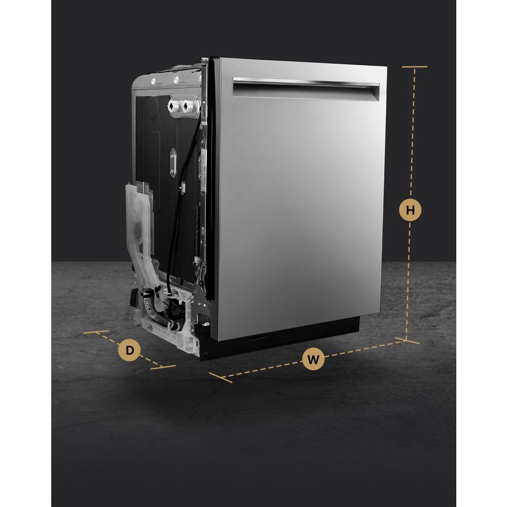 Pocket Handle 24" Built-In Dishwasher with Precise Fit 3rd Rack for Cutlery with Plasma Coating, 39 dBA