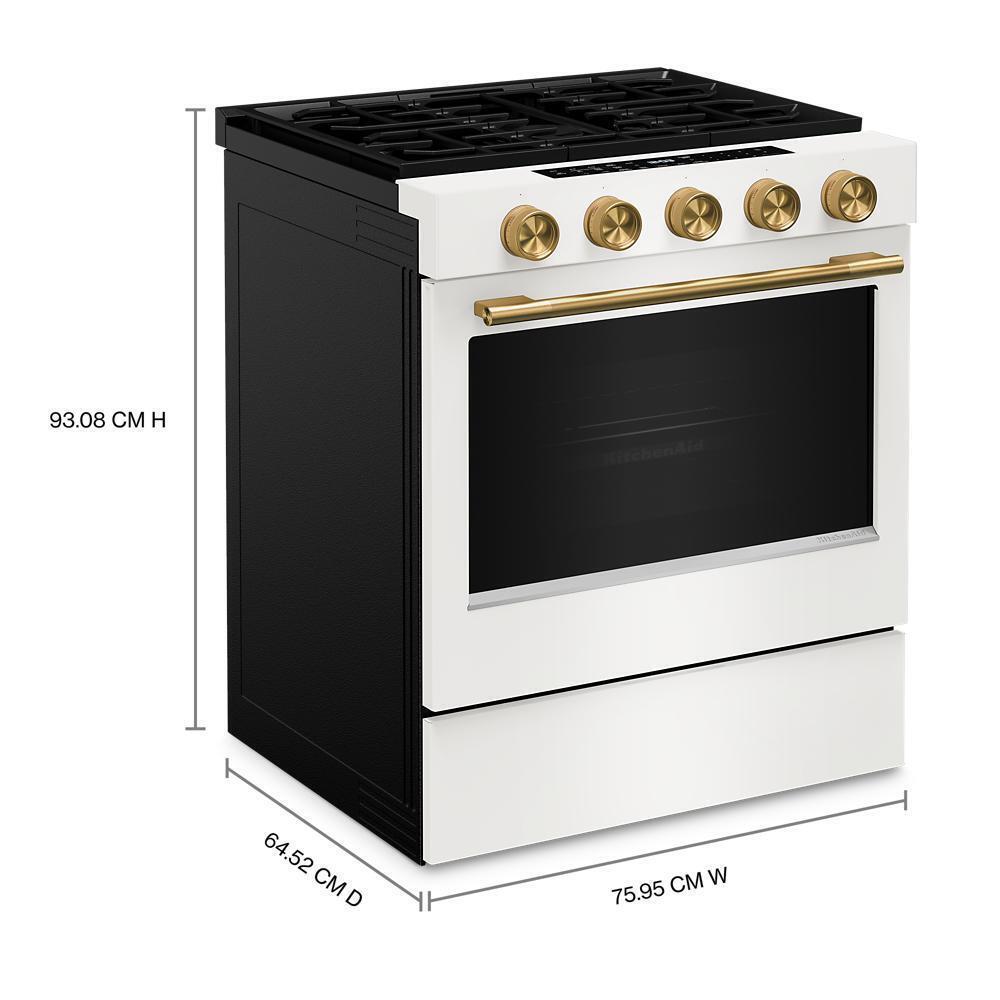 5.0 Cu. Ft. Smart Slide-in Gas Range with Convection Cooking Modes and 2-in-1 Burner