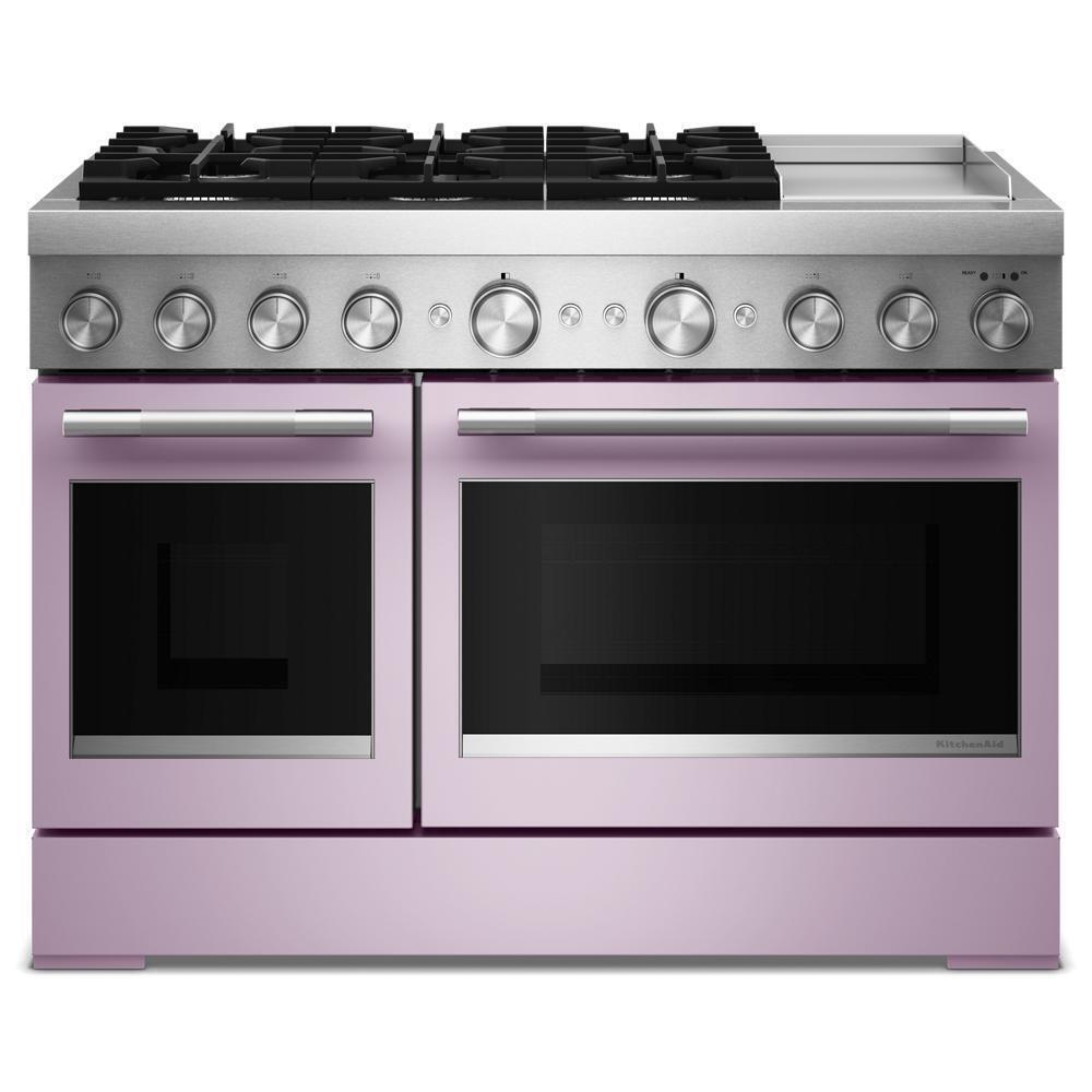 48-Inch 6 Burner Commercial-Style Dual Fuel Range with Griddle