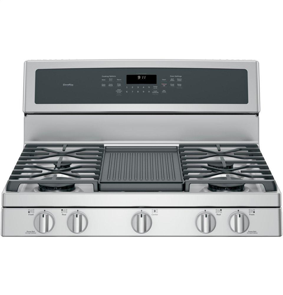 GE Profile™ 30" Free-Standing Gas Convection Range