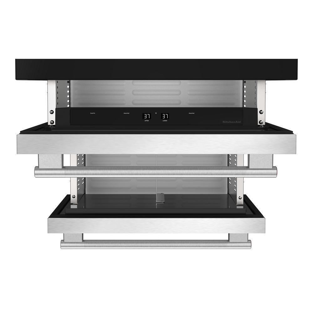 24" Stainless Steel Undercounter Double-Drawer Refrigerator