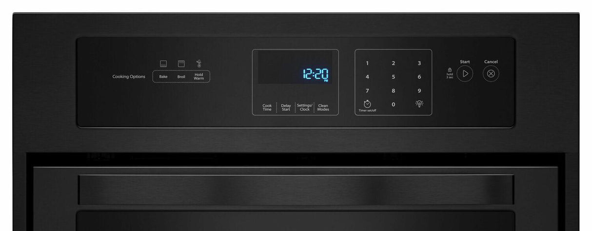 3.1 Cu. Ft. Single Wall Oven with High-Heat Self-Cleaning System - Black