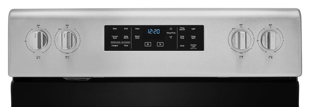 5.3 cu. ft. Whirlpool® electric range with Frozen Bake™ technology