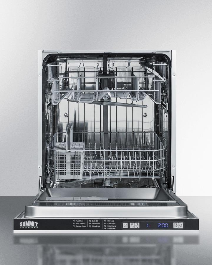 24" Wide Built-in Dishwasher, ADA Compliant