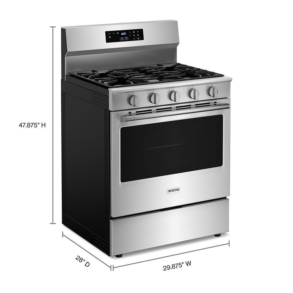 30-Inch Wide Gas Range With Steam Clean - 5.0 cu. ft.