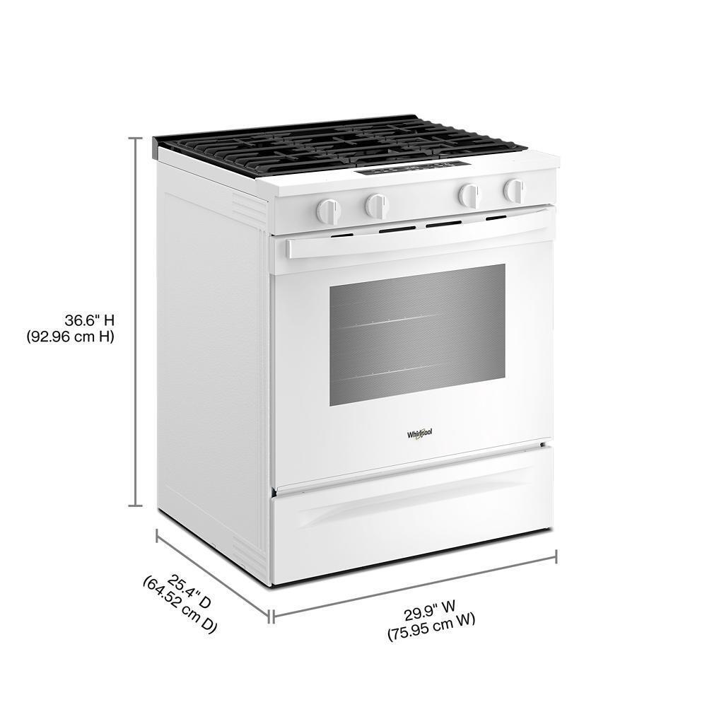 30-inch Gas Range with No Preheat and Slow Cook Modes
