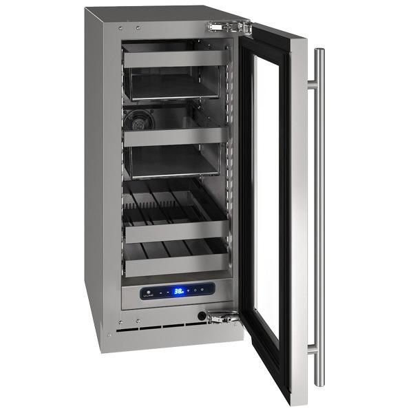 Hbv515 15" Beverage Center With Stainless Frame Finish and Left-hand Hinge Door Swing and Lock (115 V/60 Hz)
