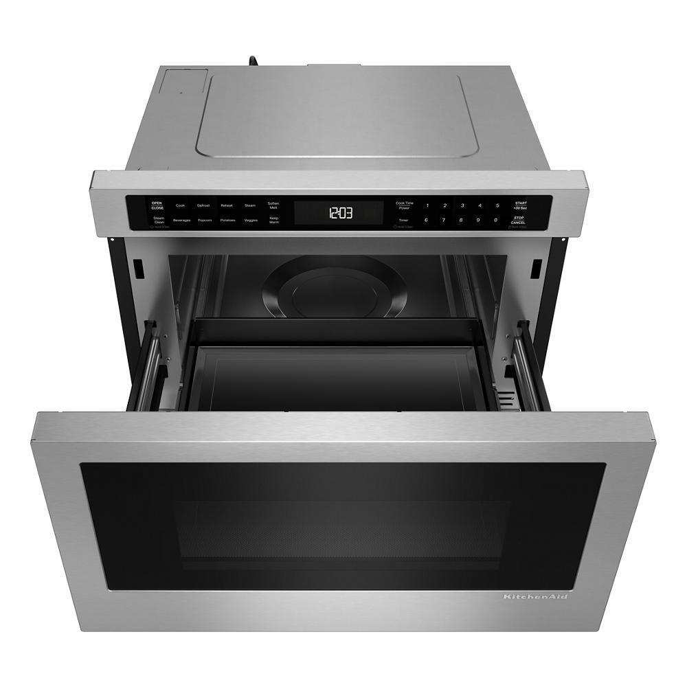 24" Under-Counter Microwave Oven Drawer with Steam Cooking