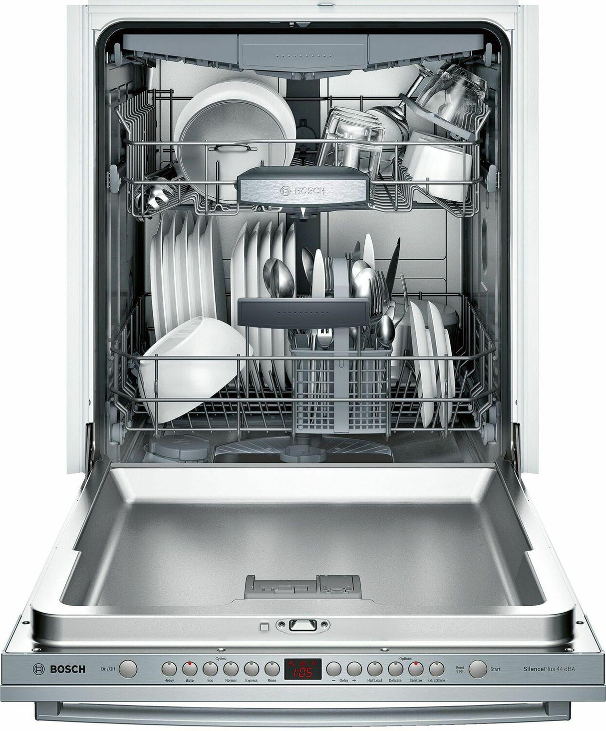 ADA 24" 800 Series Bar Hndl, 6/5 Cycles, 3rd Rck, 44 dBA, RckMatic,15 Pl Stgs, InfoLight - SS