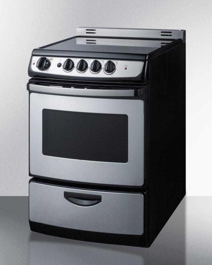 24" Wide Electric Smooth-top Range