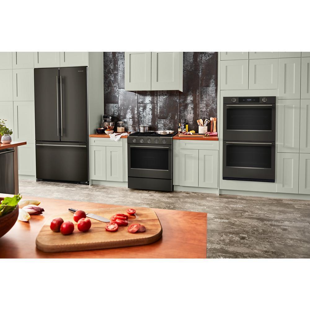 30-inch Smart Electric Double Wall Oven with Intelligent Cooking Camera - Black Ore