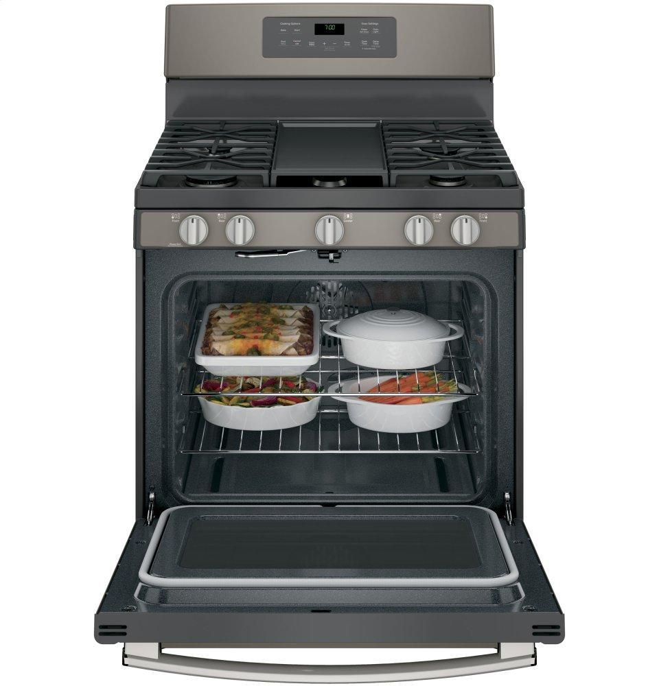 GE® 30" Free-Standing Gas Convection Range