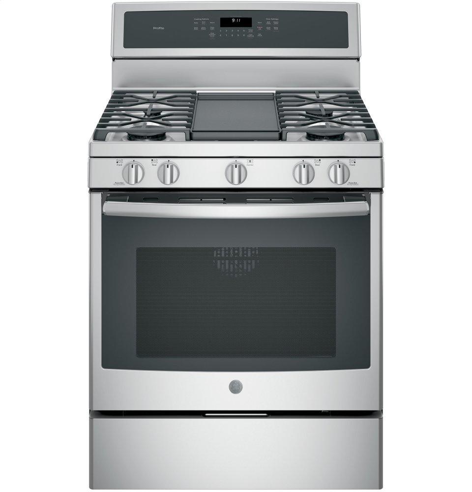 GE Profile™ 30" Free-Standing Gas Convection Range