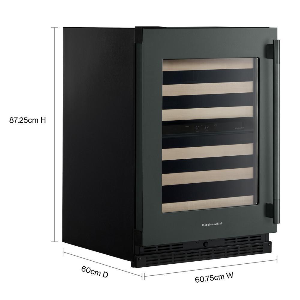 24" Undercounter Wine Cellar with Full-Extension Wood-Front Racks