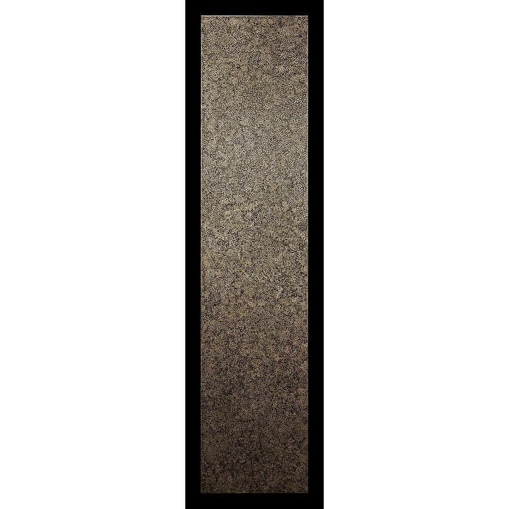 18" Elements Collection Eggshell Snakeskin Black Custom Column Panel