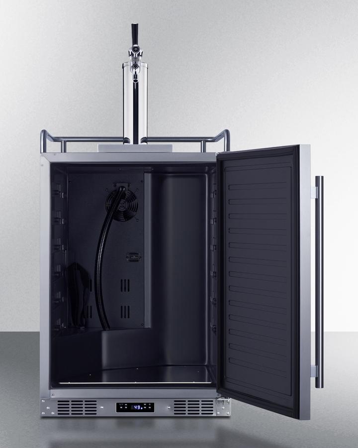 24" Wide Built-in Outdoor Commercial Beer Kegerator
