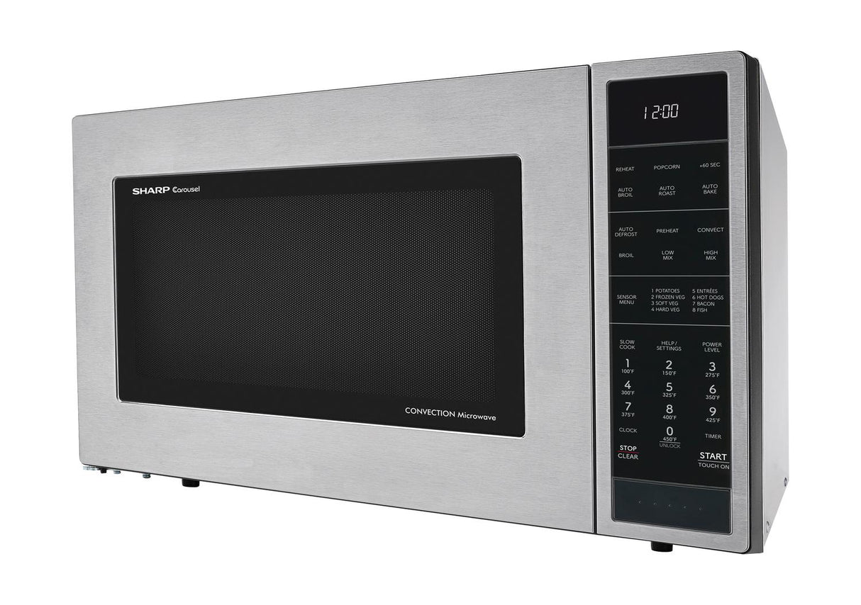 Sharp 1.5 cu. ft. 900W Stainless Steel Convection Countertop Microwave Oven