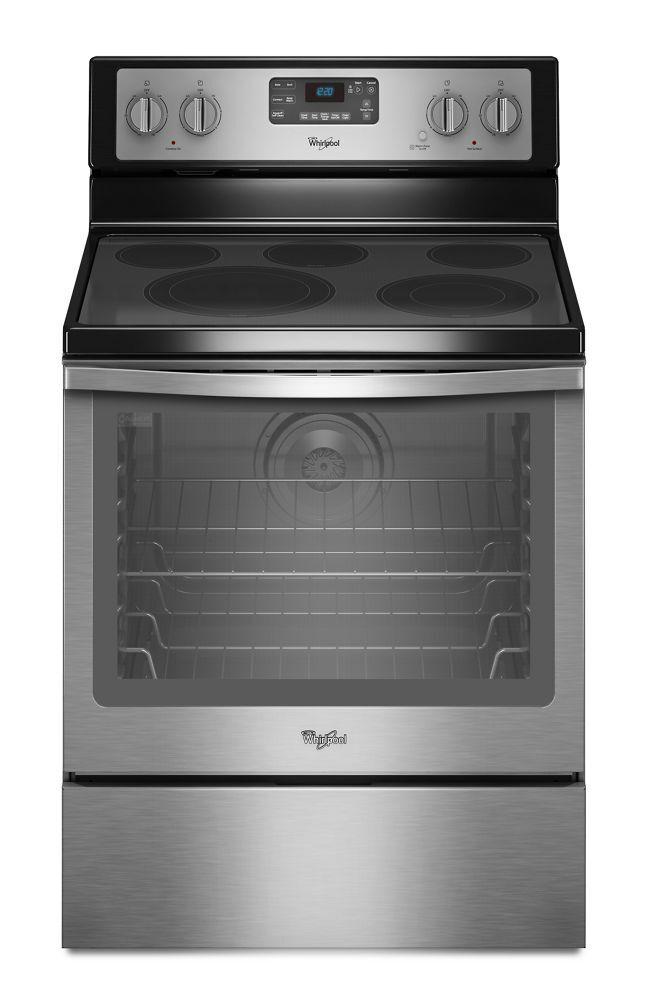 6.4 Cu. Ft. Freestanding Electric Range with AquaLift® Self-Cleaning Technology