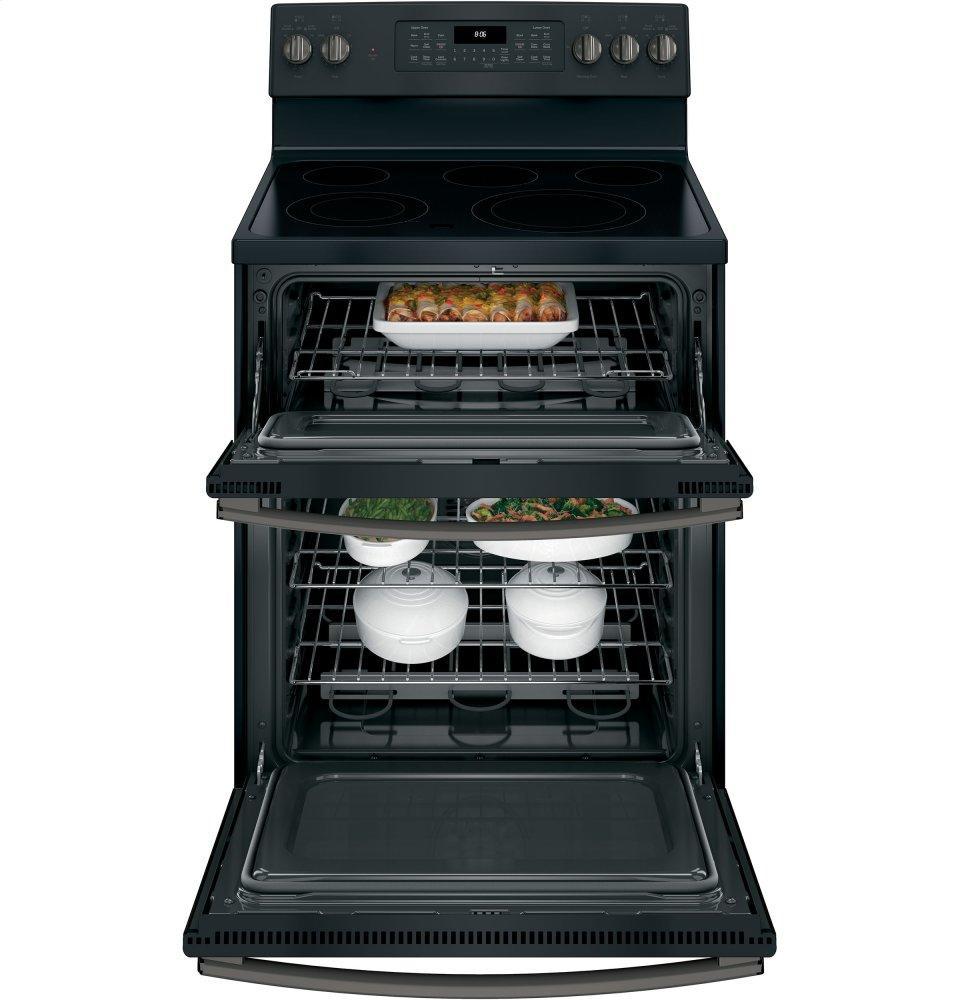 GE® 30" Free-Standing Electric Double Oven Convection Range