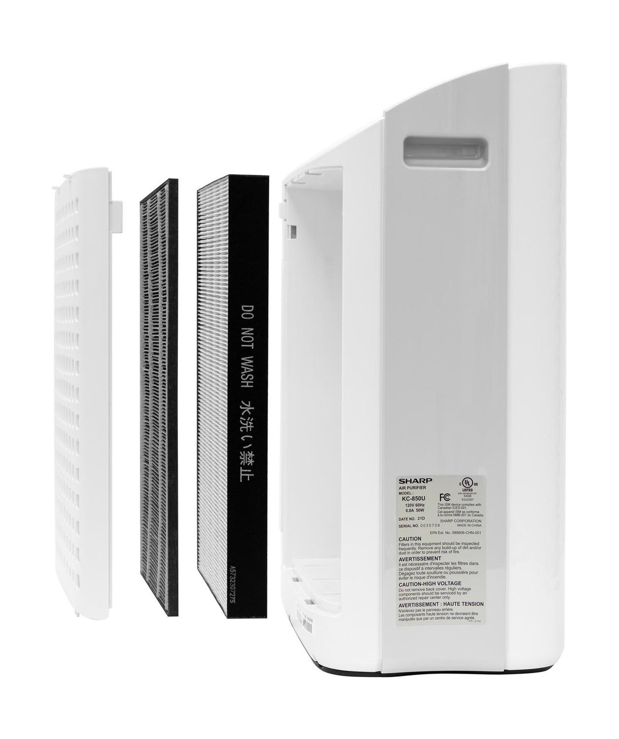 Sharp Plasmacluster Ion Air Purifier with True HEPA + Humidifier for Medium Rooms