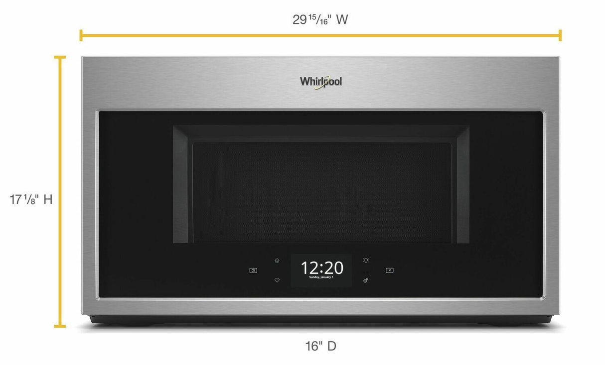 1.9 cu. ft. Smart Over-the-Range Microwave with Scan-to-Cook technology - Fingerprint Resistant Stainless Steel