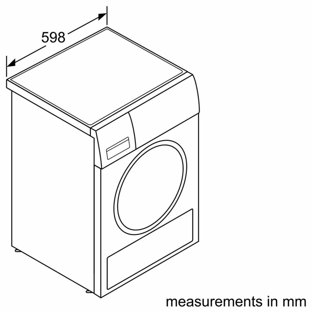 300 Series Cond. Dryer - 208/240V, Cap. 4.0 cu.ft., 15 Cyc.,67 dBA Galv.Drum, White/Door Non-Rev.