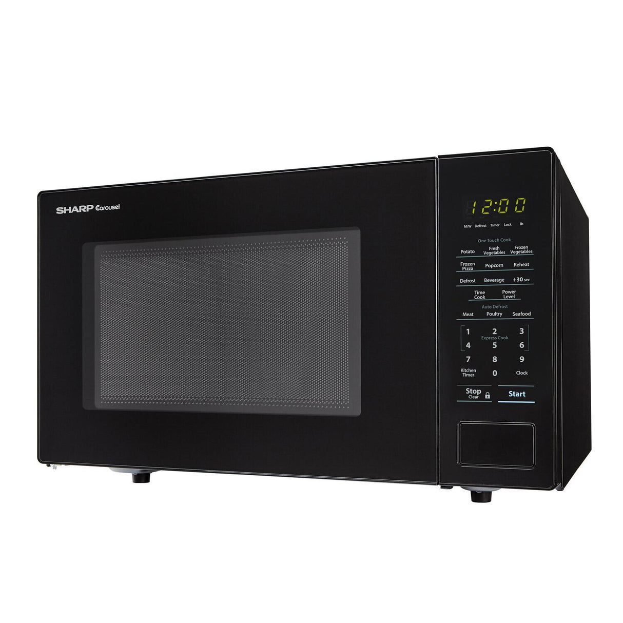 1.1 cu. ft. 1000W Sharp Countertop Black Microwave
