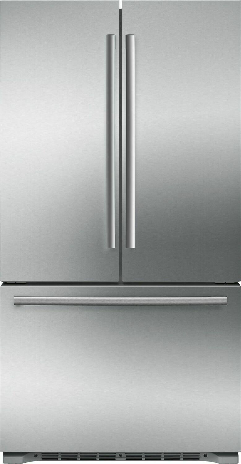 800 Series French Door Bottom Mount Refrigerator 36'' Easy clean stainless steel B21CT80SNS
