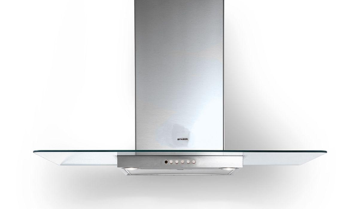 30" glass wall hood