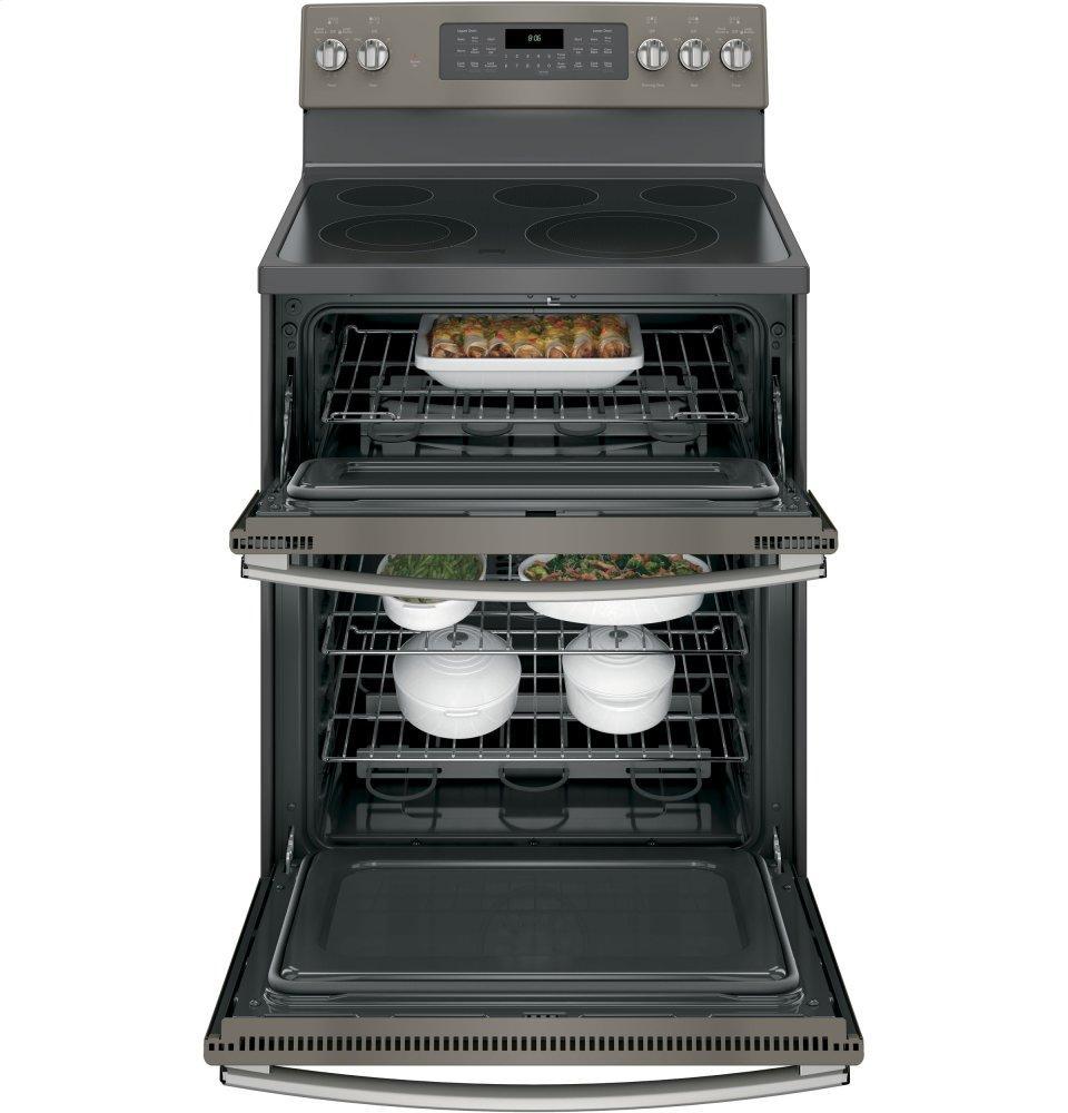 GE® 30" Free-Standing Electric Double Oven Convection Range