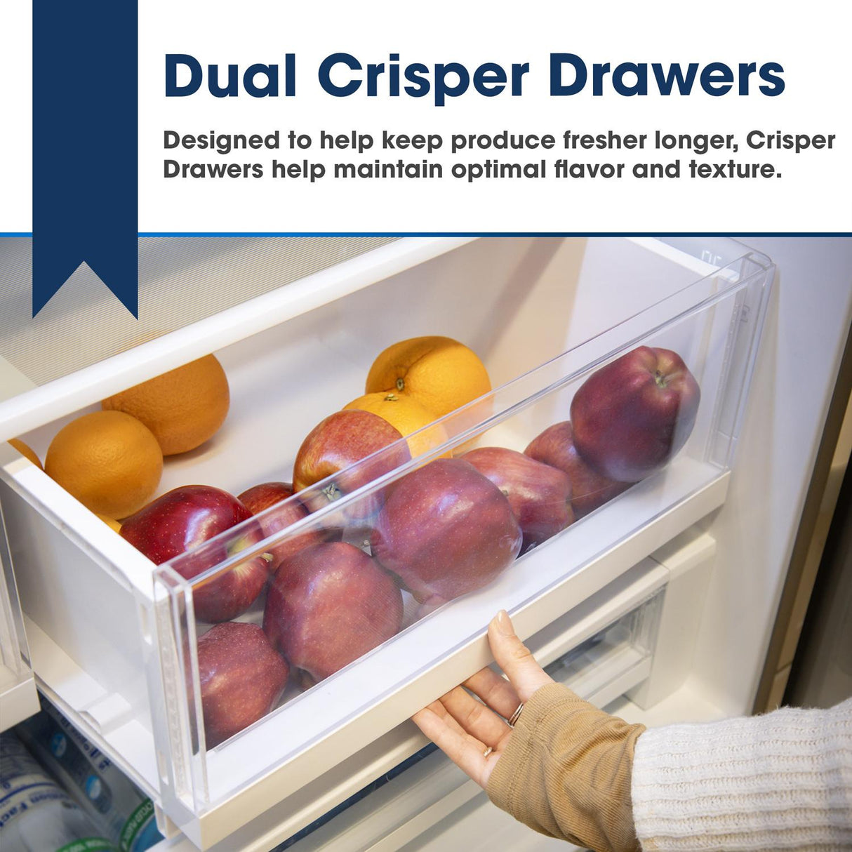 Sharp 26.5 cu.ft. Counter Depth 36 in. French 3-Door Refrigerator with Internal Water Dispenser in Stainless Steel