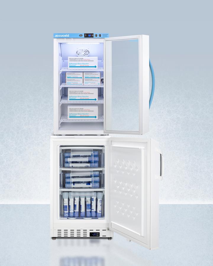 20" Wide Vaccine Refrigerator/freezer Combination