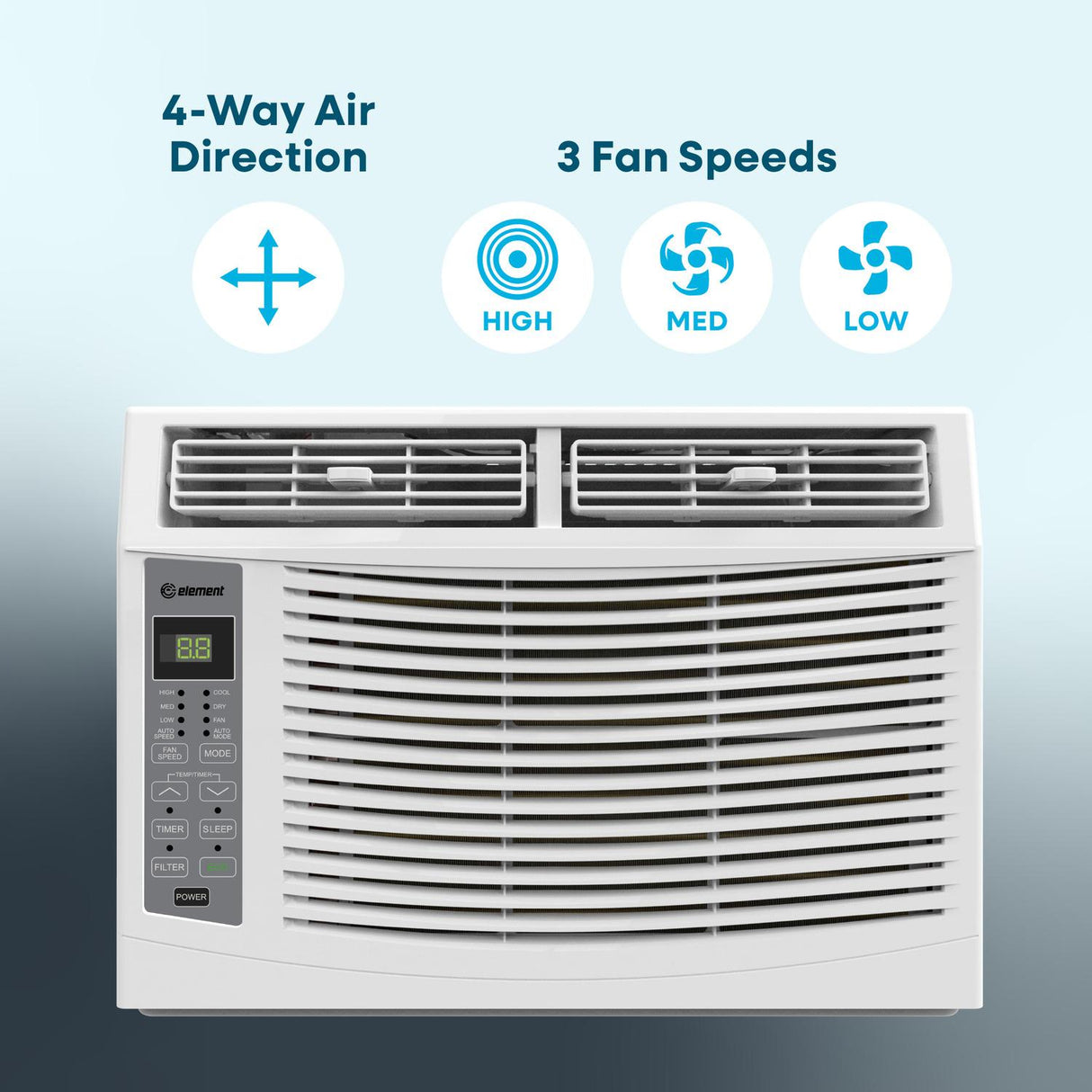 Element Electronics 14,000 BTU Window Air Conditioner - White (EWR14E)