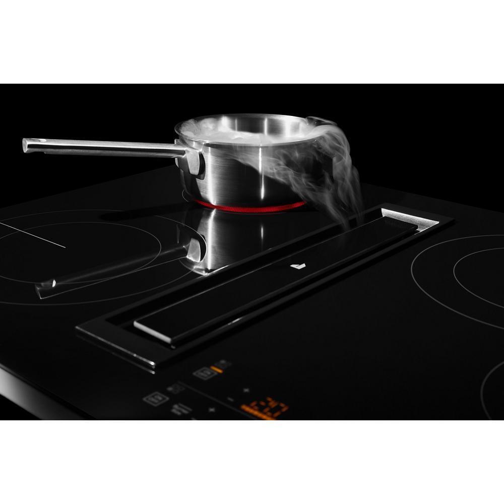 30" Lustre Trim Electric Radiant Downdraft Cooktop with Tap Touch Controls