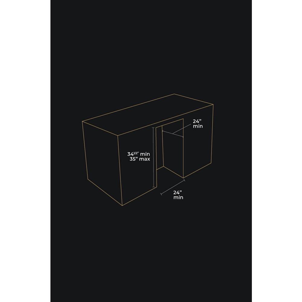 NOIR™ 24" Built-In Undercounter Beverage Center, Right Swing