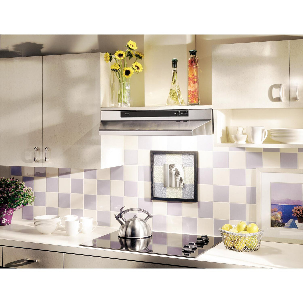 **DISCONTINUED** Broan® 42-Inch Convertible Under-Cabinet Range Hood, 220 CFM, Stainless Steel