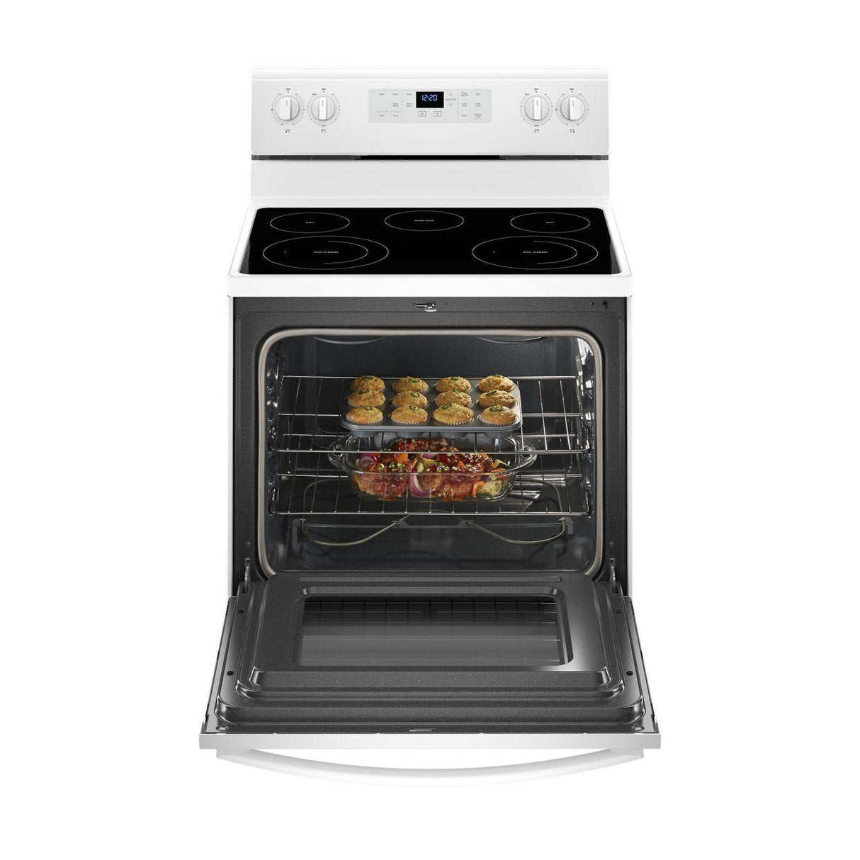 5.3 cu. ft. Freestanding Electric Range with Frozen Bake™ Technology - White