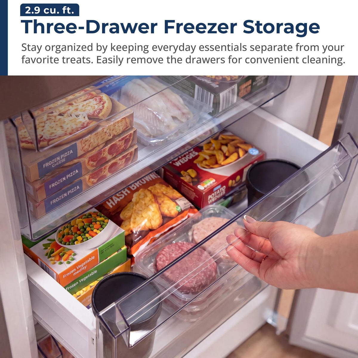 10.4 cu. ft. Counter Depth 24 in. Bottom Freezer 2-Door Refrigerator with Reversible Door in Stainless Steel