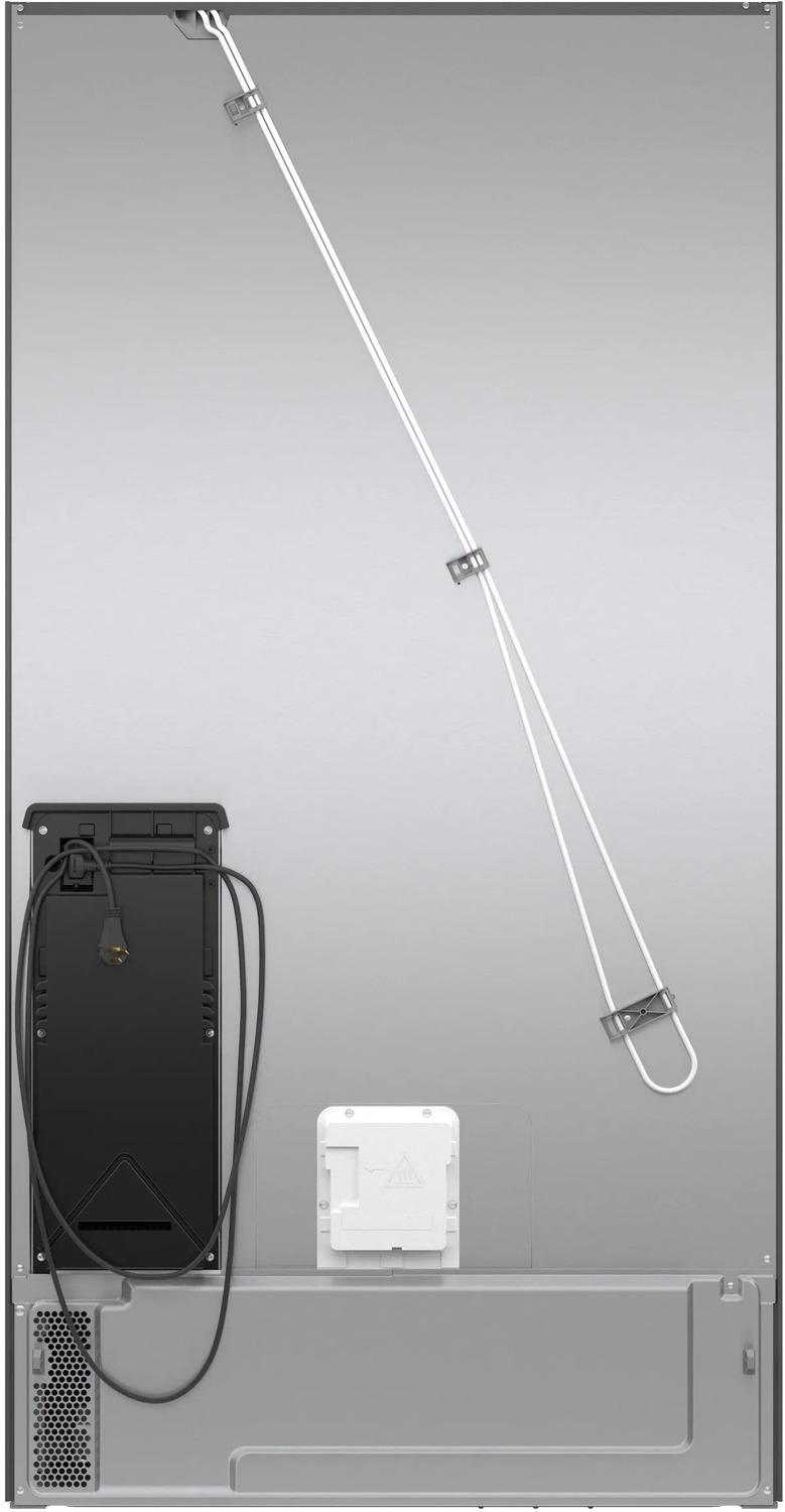 500 Series French Door Bottom Mount Refrigerator 36" Black Stainless Steel, Total No Frost