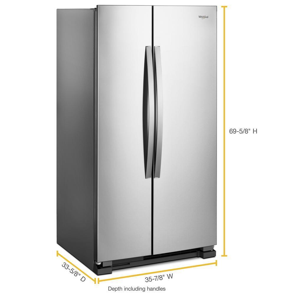 36-inch Wide Side-by-Side Refrigerator - 25 cu. ft.
