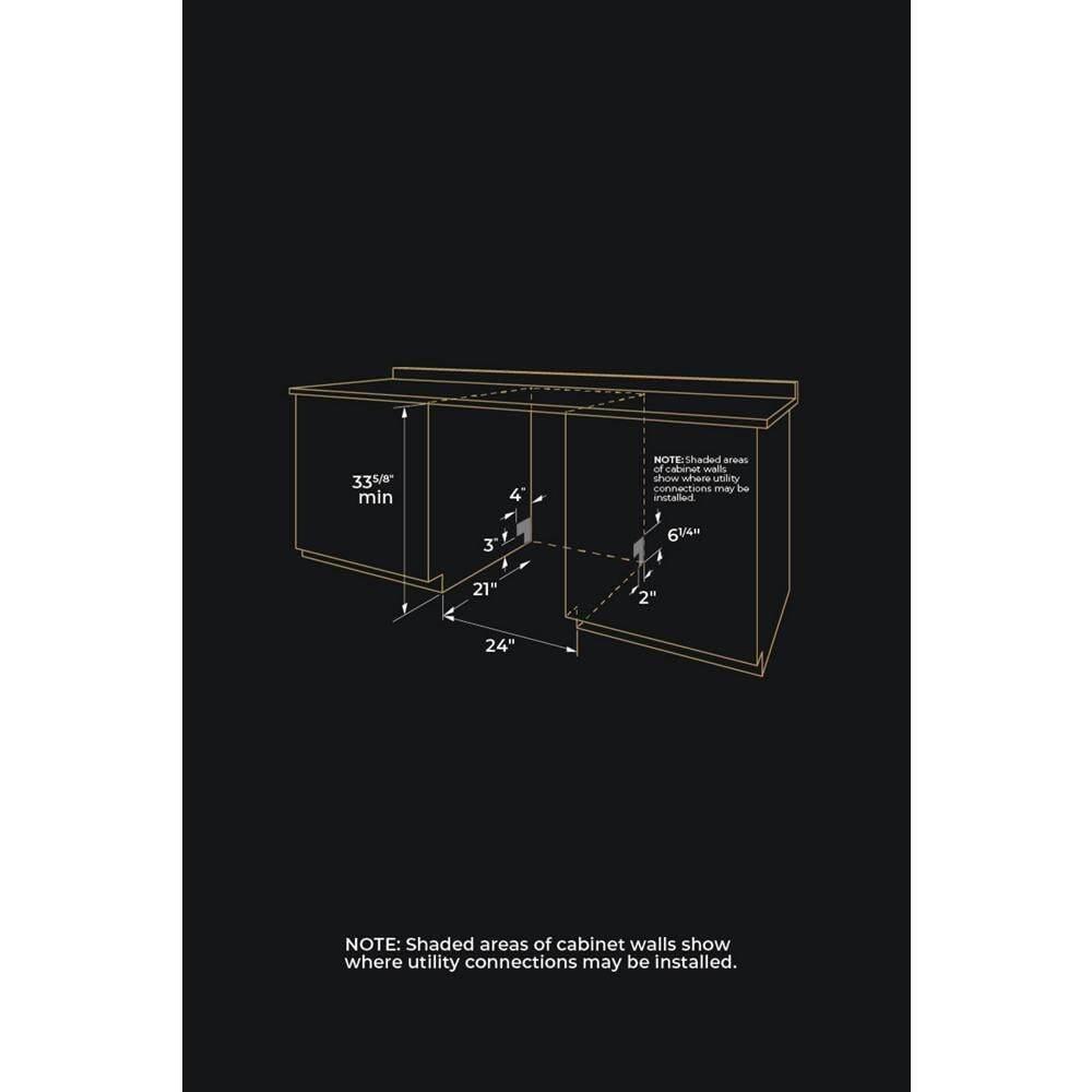Panel-Ready 24" Built-In Dishwasher, 38 dBA