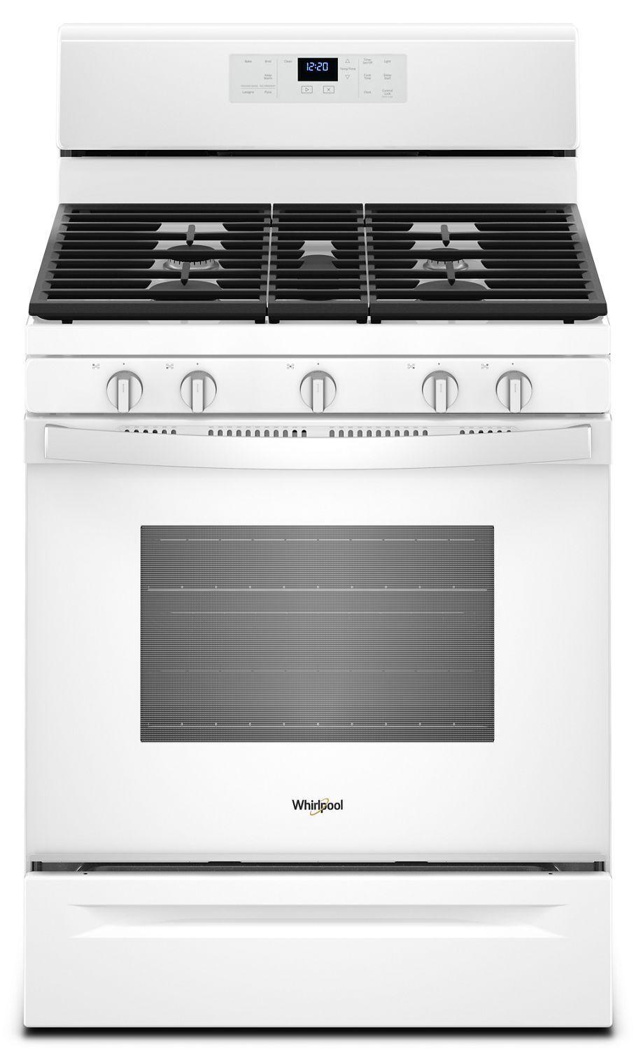 5.0 cu. ft. Freestanding Gas Range with Center Oval Burner White