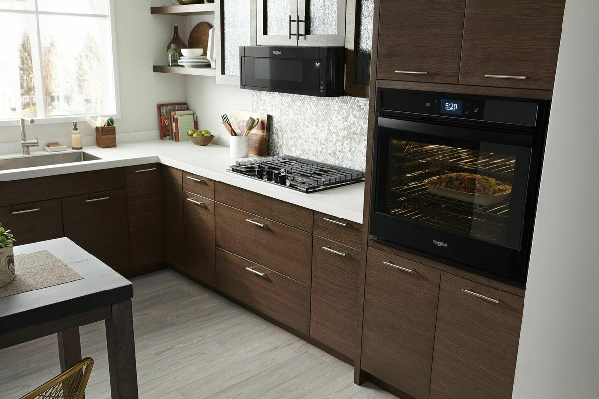 5.0 cu. ft. Smart Single Wall Oven with True Convection Cooking - Black